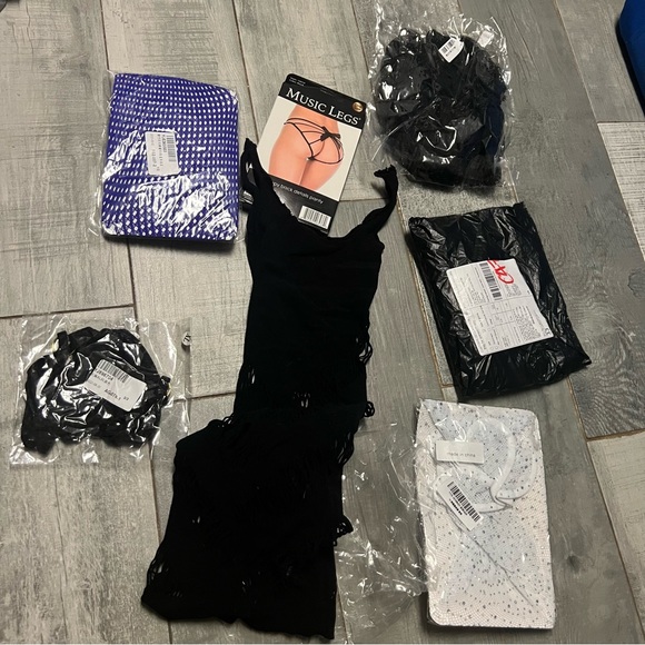 various Other - NWT LOT SET Sexy Trashy Sheer Body Stocking Tubes panties Play Lingerie XL